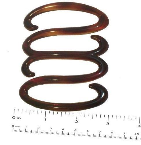 Parcelona French Spring Hair Do Brown Tortoise Shell Ponytail Holder Hair Clip-PARCELONA-ebuyfashion.com
