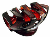 Parcelona French Streaks Wide Shell Flat Teeth Covered Spring Jaw Hair Claw Clip-Parcelona-ebuyfashion.com