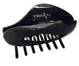 Parcelona French Swift Black Jaw Hair Claw Clip Clamp with Covered Spring-PARCELONA-ebuyfashion.com