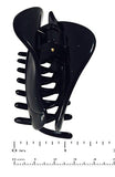 Parcelona French Swift Black Jaw Hair Claw Clip Clamp with Covered Spring-PARCELONA-ebuyfashion.com