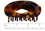 Parcelona French Swift Savana Shell Jaw Hair Claw Clip with Covered Spring-PARCELONA-ebuyfashion.com