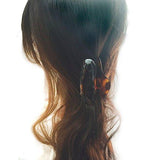 Parcelona French Swift Savana Shell Jaw Hair Claw Clip with Covered Spring-PARCELONA-ebuyfashion.com