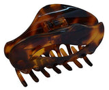 Parcelona French Swift Savana Shell Jaw Hair Claw Clip with Covered Spring-PARCELONA-ebuyfashion.com