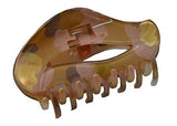 Parcelona French Swift Swift Golden Pink Brown Medium Jaw Hair Claw Clip-PARCELONA-ebuyfashion.com
