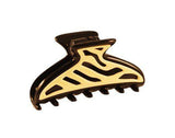 Parcelona French Zebra Small Celluloid Tortoise Beige Hair Claw Clip-PARCELONA-ebuyfashion.com