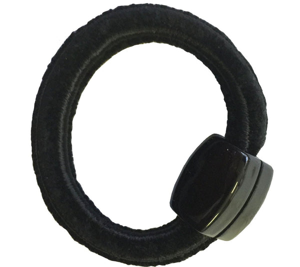 Parcelona Tortoise Beige Shell N Black Pretties Ponytail Holder Elastic Hair Tie-PARCELONA-ebuyfashion.com