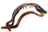 Parcelona Honey Comb Tortoise Shell No Metal Ponytail Holder Hair Clip Barrette-ebuyfashion.com-ebuyfashion.com