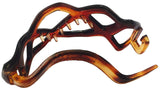 Parcelona Honey Comb Tortoise Shell No Metal Ponytail Holder Hair Clip Barrette-ebuyfashion.com-ebuyfashion.com